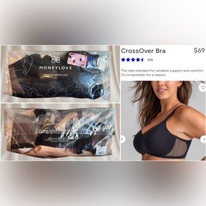Honeylove Crossover Bra- Runway 2xl (42D) UNOPENED